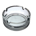 Round Clear Glass Ashtray (4.1" Diameter)